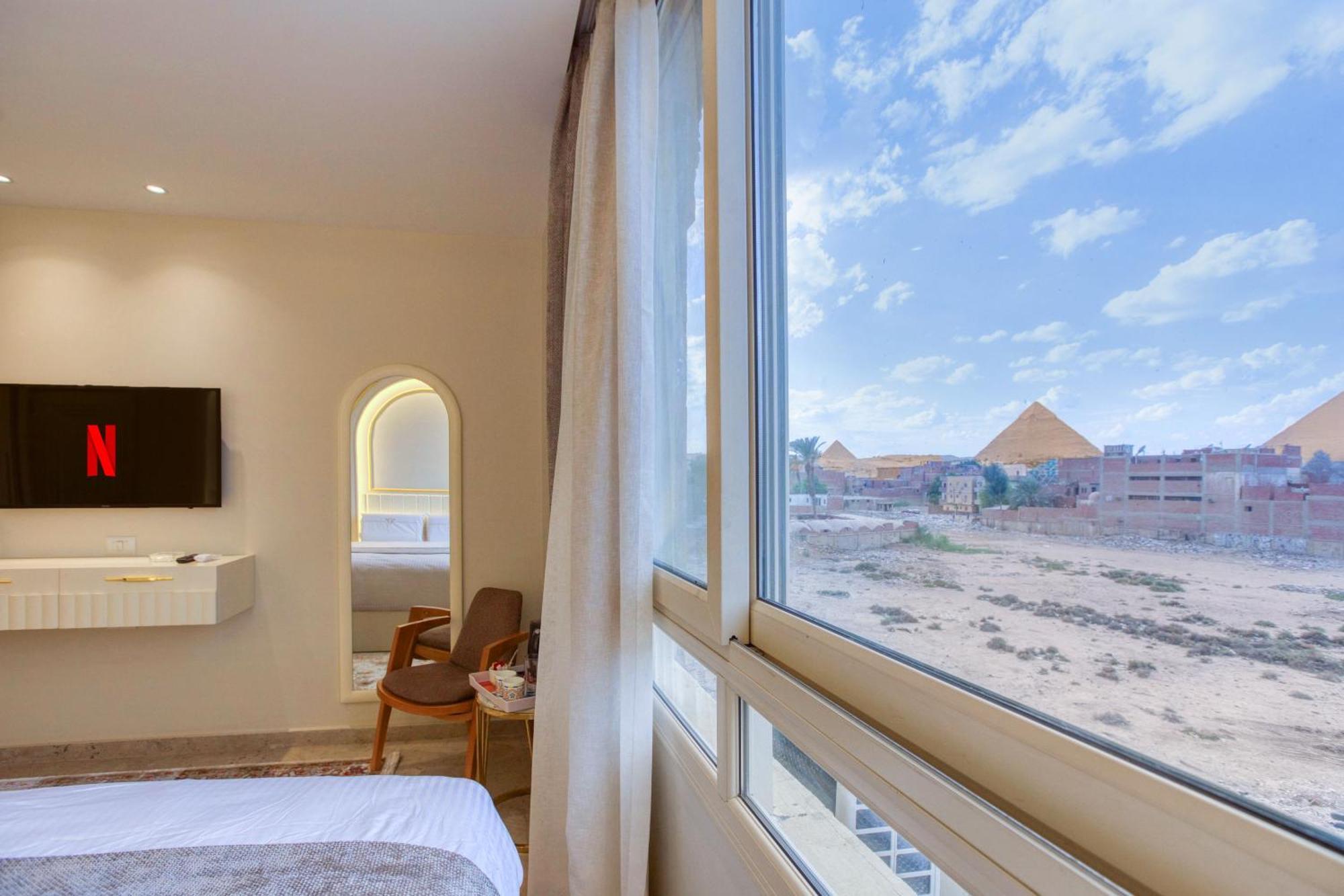 Pyramids Plateau Hotel Kafret el-Gabal Exteriér fotografie