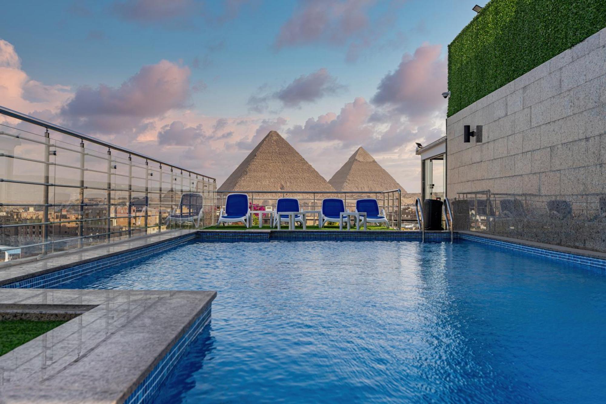 Pyramids Plateau Hotel Kafret el-Gabal Exteriér fotografie